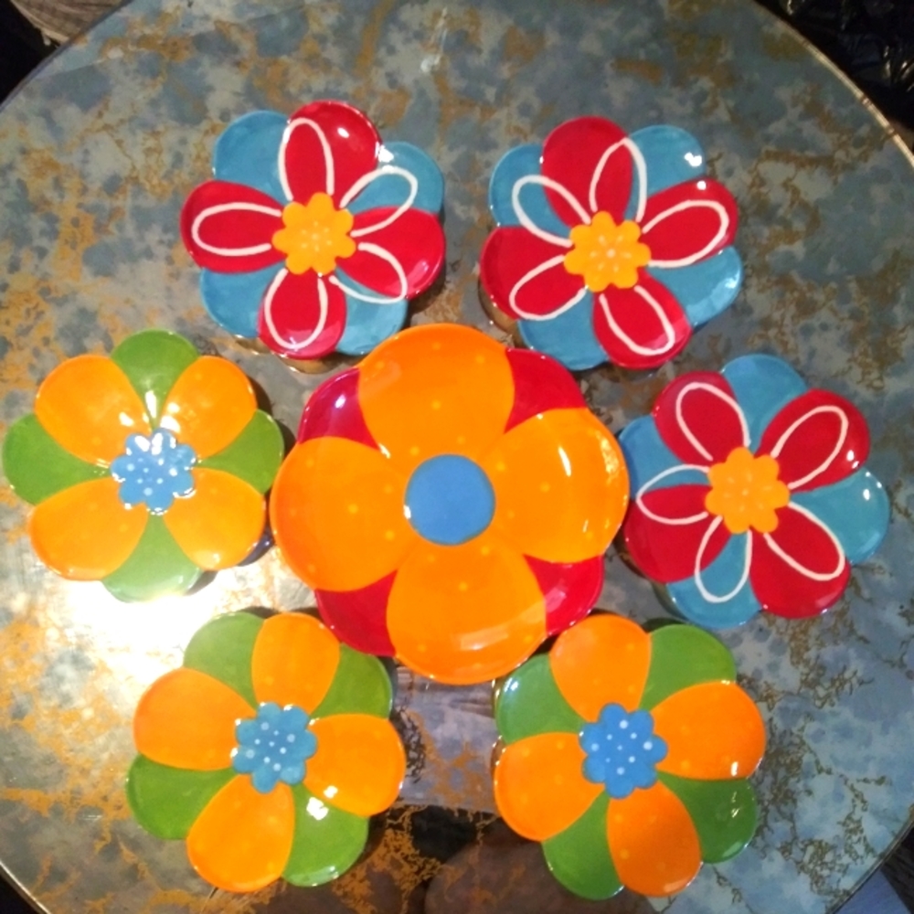 10 piece Hand painted Dishware